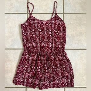 Aeropostale Women’s Printed Romper Sz Small
